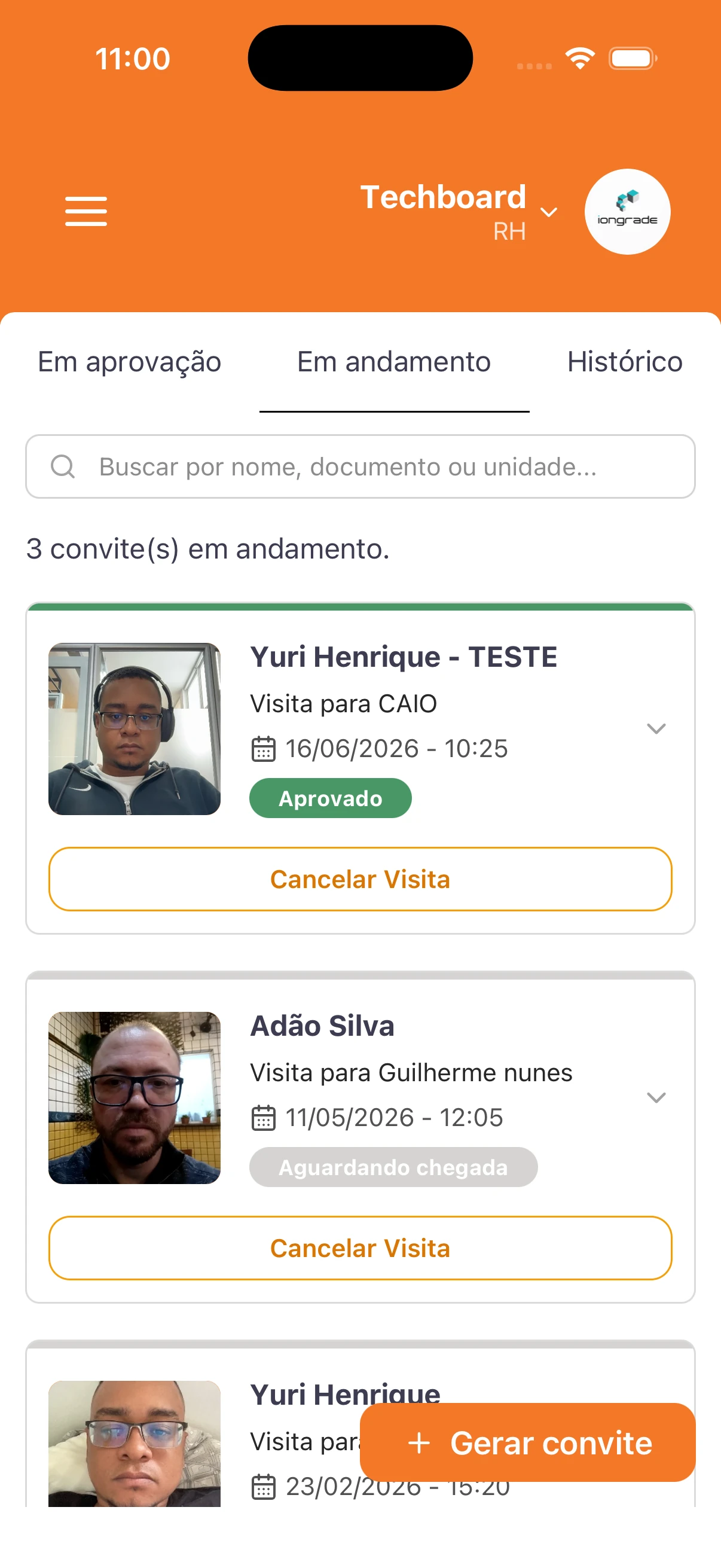 Visitas em andamento (1)